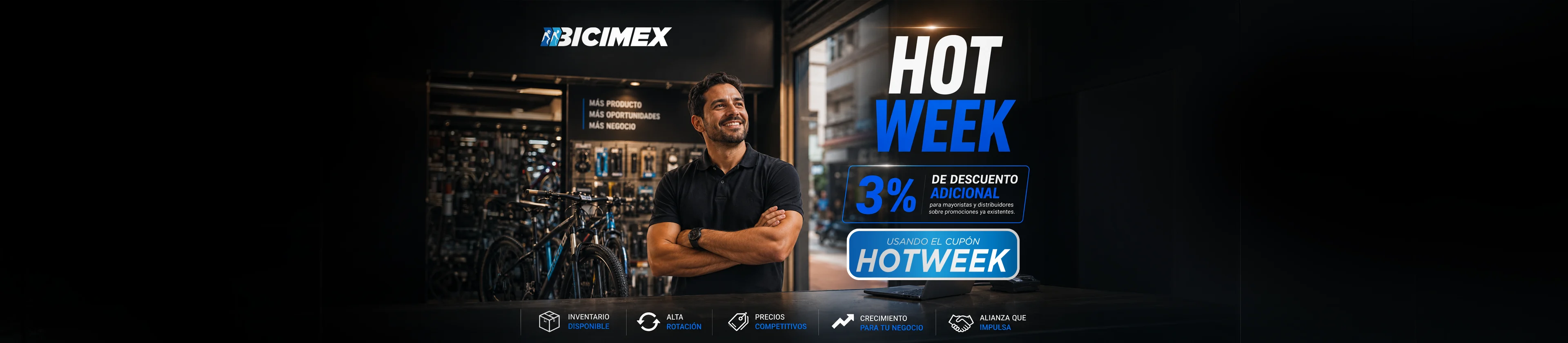 HOTWEEK Bicimex ahorra un 3% más